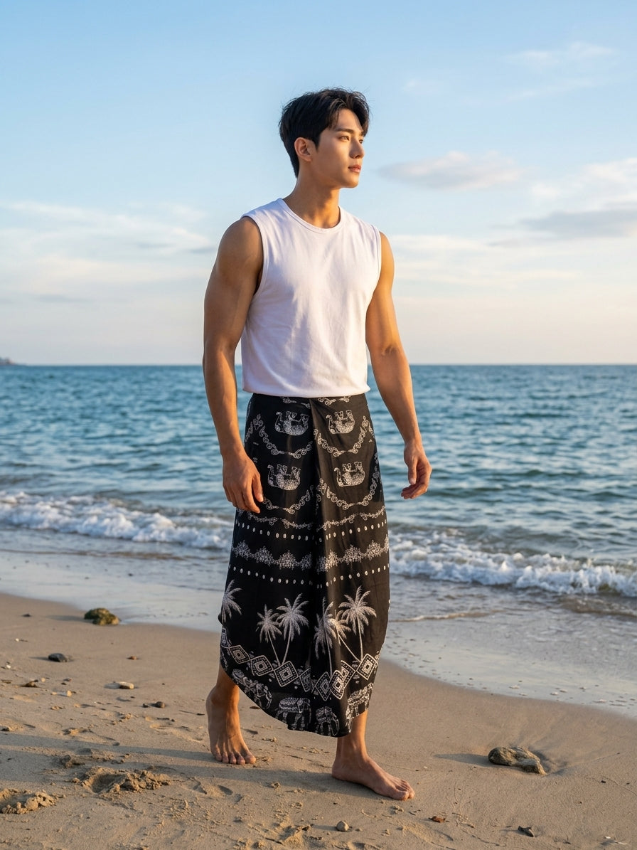 โสร่งพร้อมใส่สำหรับผู้ชายแบรนด์ islander ไอแลนเดอร์ โสร่งชายสไตล์บาหลี