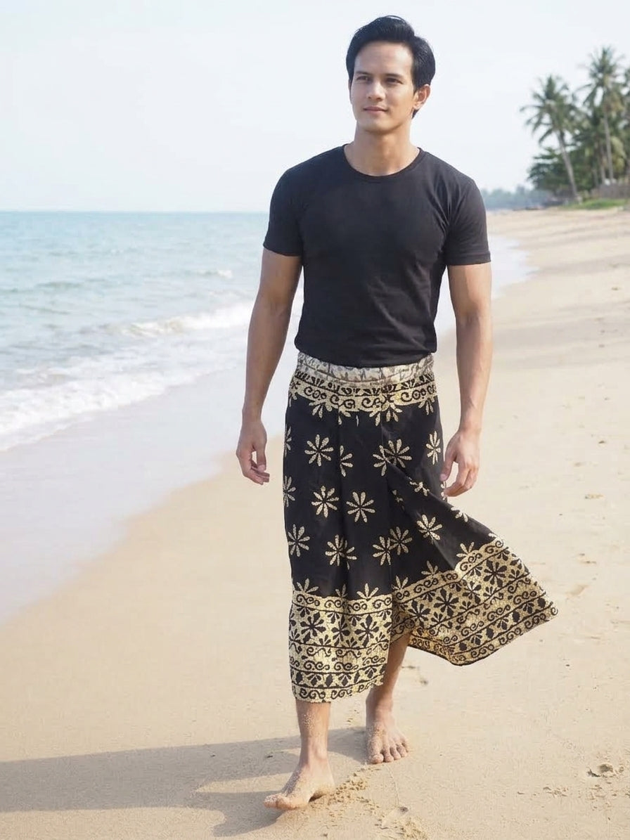 ISLANDER BALI โสร่งไสตล์ผู้ชายชาวเกาะแบบพร้อมใส่