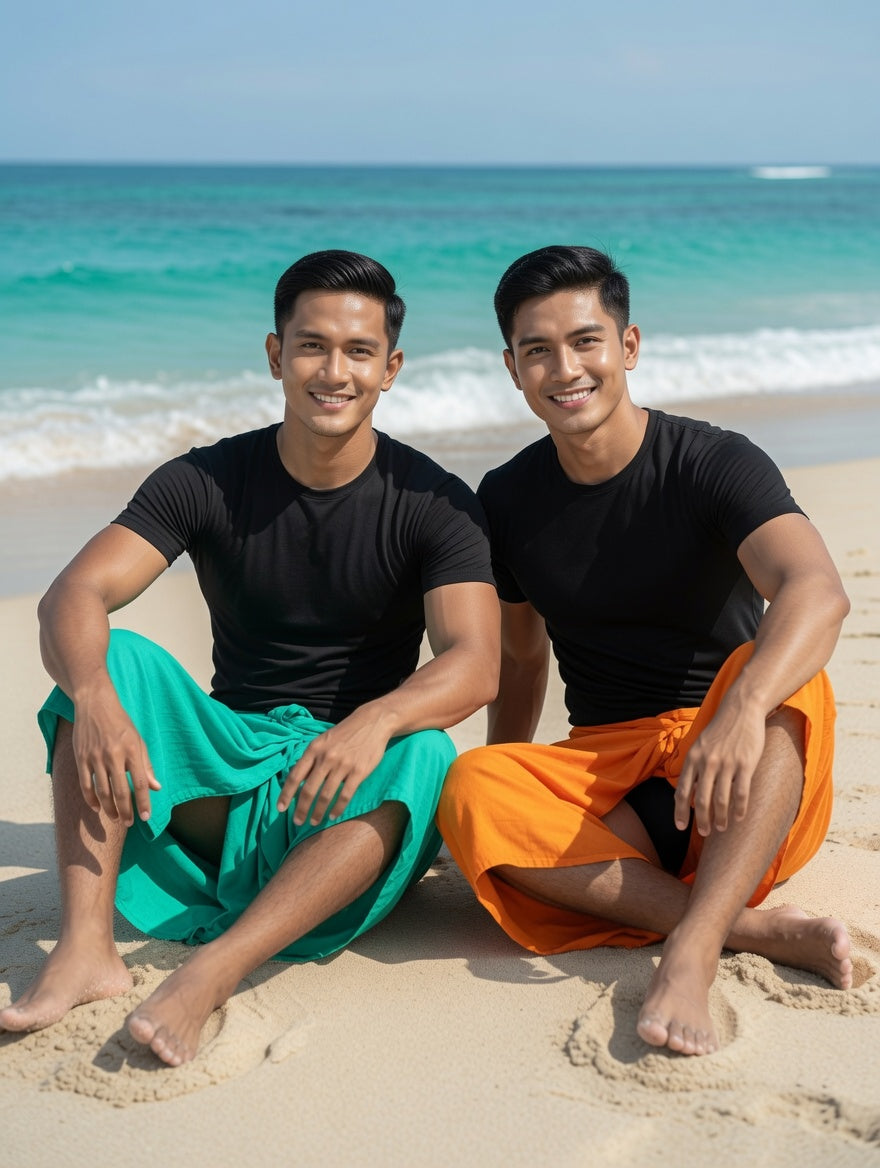 islander โสร่งแบรนด์ไอแลนด์แบบพร้อมใส่เอวยางยืด ไสตล์ผู้ชายชาวเกาะ
