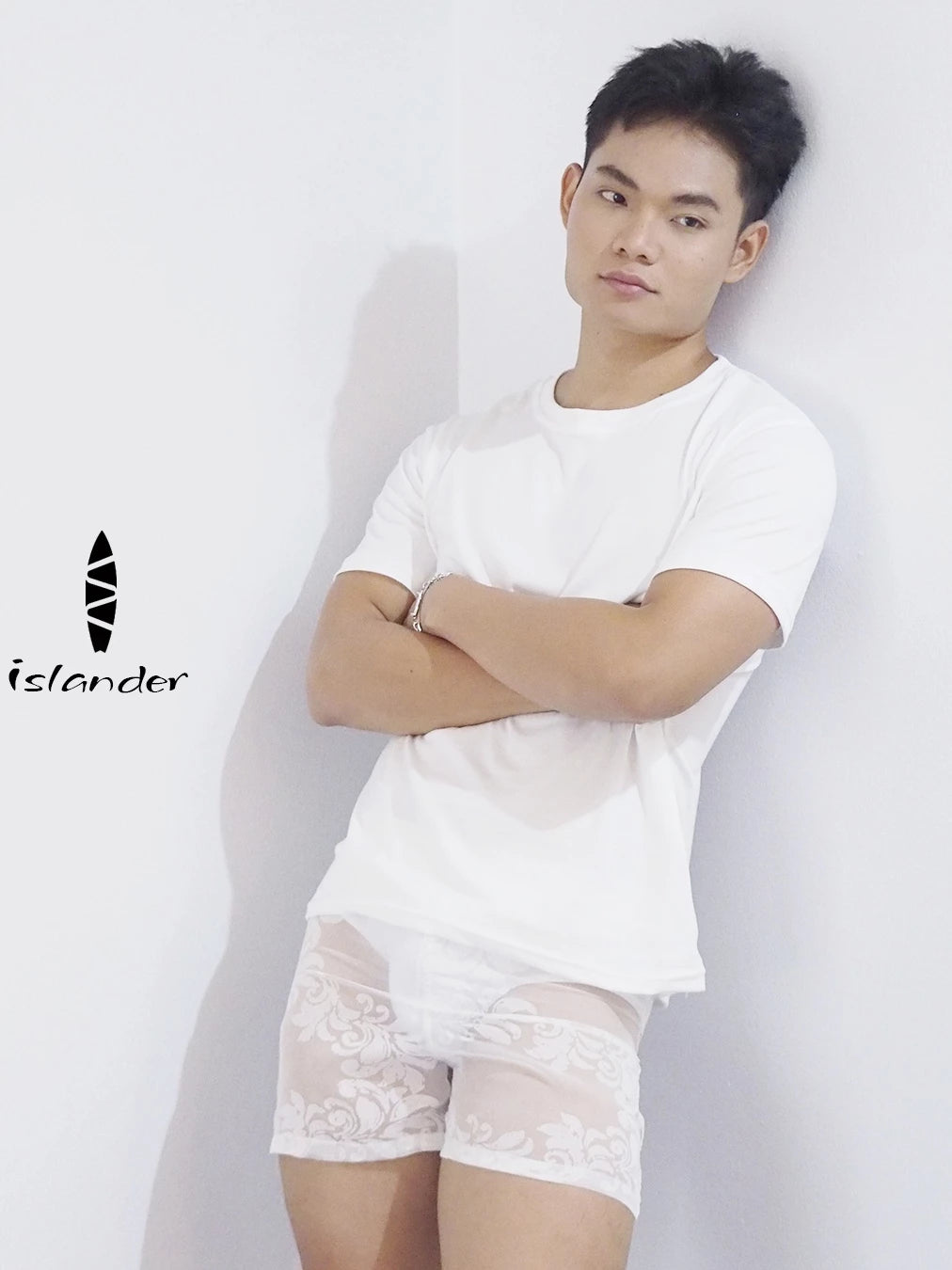 islander ไอแลนเดอร์กางเกงขาสั้นซีทรูสำหรับผู้ชาย ใส่นอนใส่อยู่บ้าน