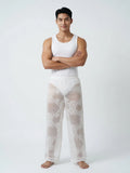 Islander กางเกงนอนผู้ชาย กางเกงขายาวใส่อยู่บ้านซีทรู